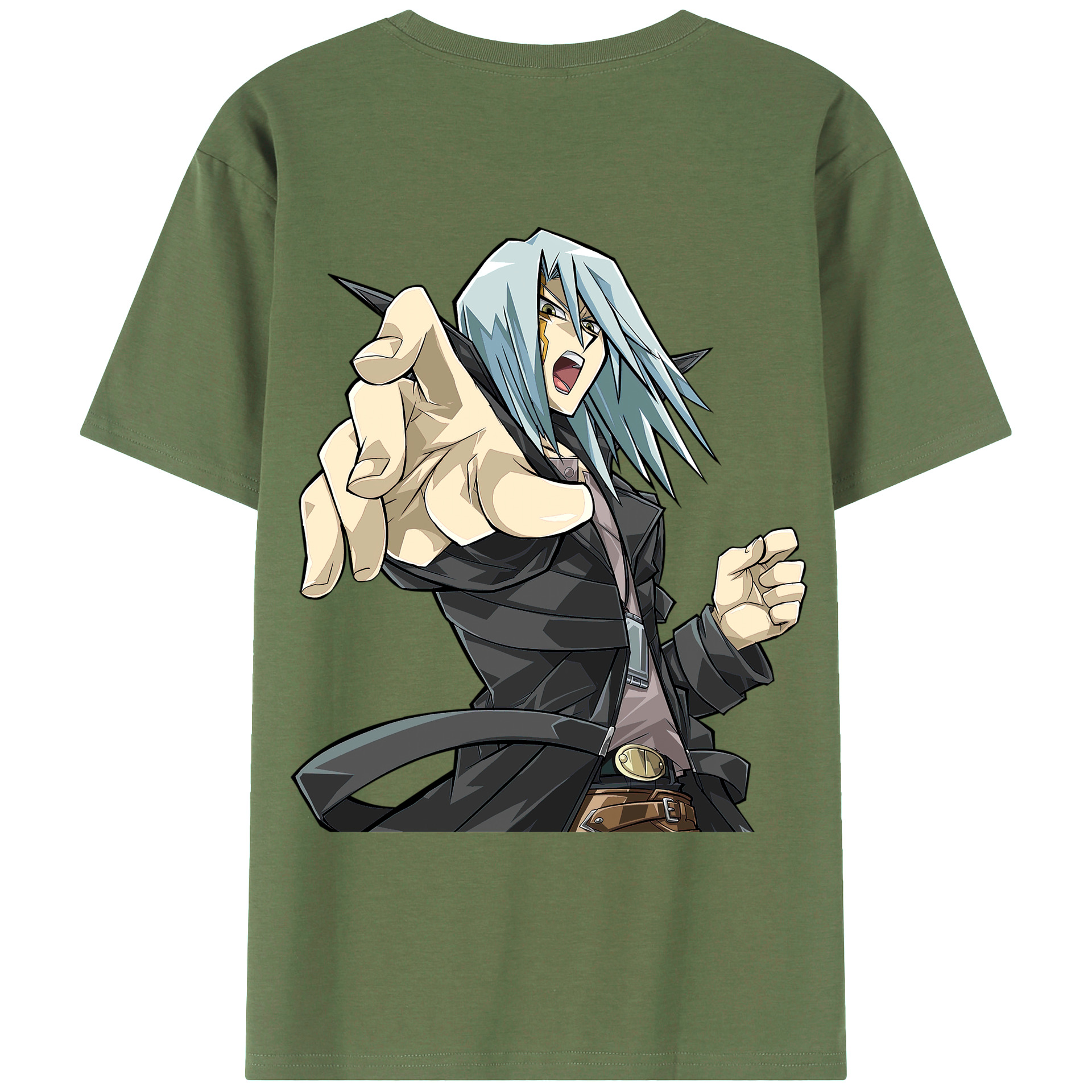 （画像用） 遊☆戯☆王 Yu-Gi-Oh! 綿100％ メンズ半袖Tシャツ（バックプリント） 通気性